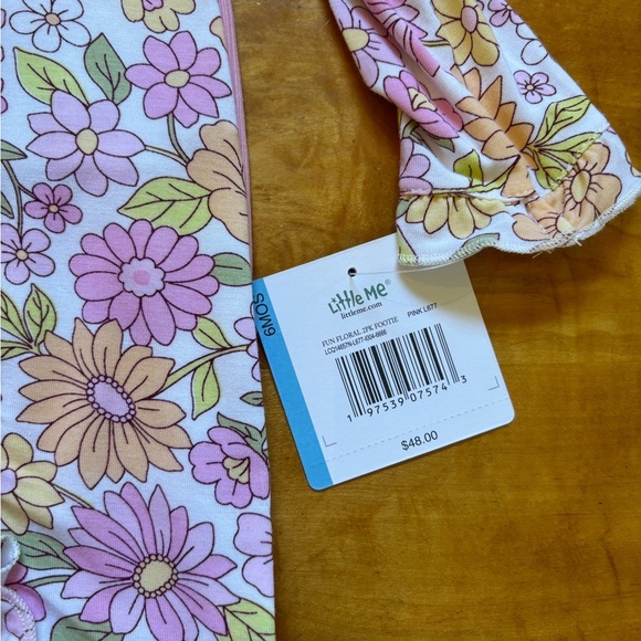 Little Me Baby 2 Pack Sleepwear Footies Size 6 Months New With Tags - Picture 13 of 13